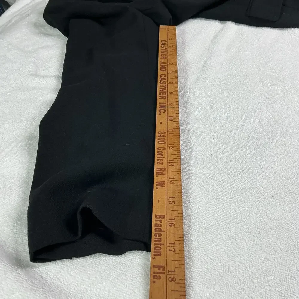 Vtg Women’s Lauren Ralph Lauren Black Long Coat With Tags - Picture 14 of 16